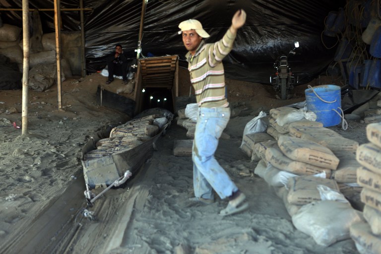 PALESTINIAN-ISRAEL-GAZA-CONFLICT-TUNNELS