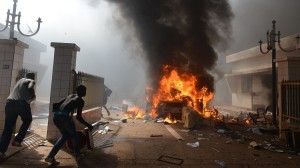 TOPSHOTS-BURKINA-POLITICS-PROTEST-PARLIAMENT