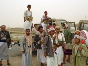 حوثيون يستعدون للقتال