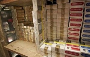 علبة سجائر قبل بيعها بالسوق السوداء
