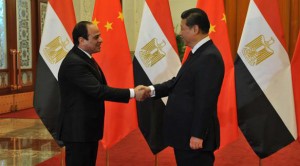 الرئيس الصينى يستقبل الرئيس المصرى