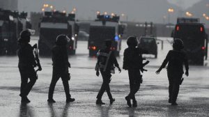 عناصر من الشرطة الخاصة السعودية في مكة 