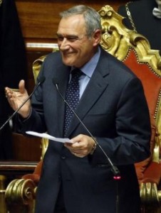 رئيس مجلس الشيوخ الايطالي بييرو جراسو