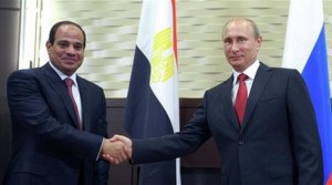 الرئيس الروسي فلاديمير بوتين والرئيس المصري عبدالفتاح السيسي