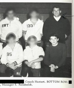 Dennis Hastert, top right, and Steve Reinboldt, bottom right, shown in the 1970 <strong><figcaption id=