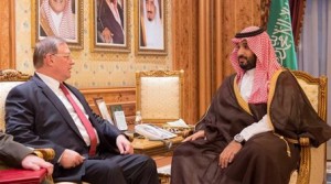 الأمير محمد بن سلمان ملتقياً السفير الروسي