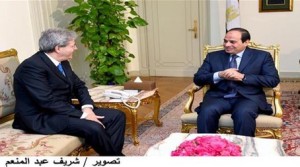 الرئيس عبد الفتاح السيسي يستقبل وزير خارجية إيطاليا