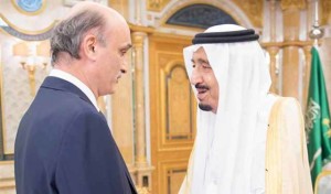 العاهل السعودى وجعجع