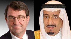 خادم الحرمين يستقبل وزير الدفاع الأميركي في جدة