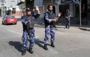 شرطيون فلسطينيون في رفح
