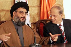 ميشال عون و نصر الله