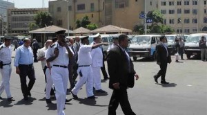 جانب من التكثيف الأمني بالعاصمة المصرية